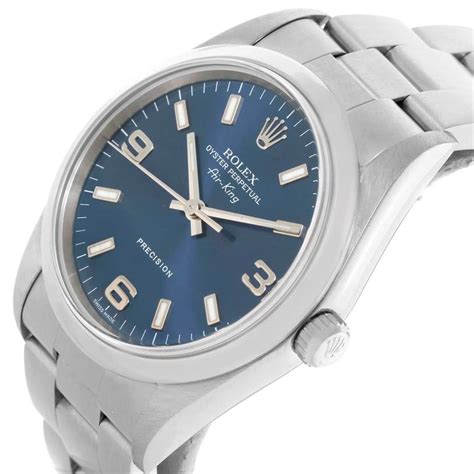 rolex air king oyster perpetual 14000 blue